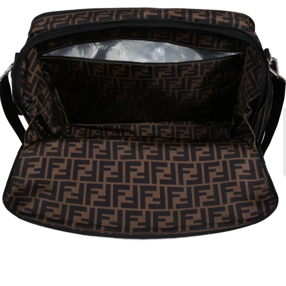 Multipurpose Fendi Black and Brown Monogram Baby/toddler bag. Diaper bag